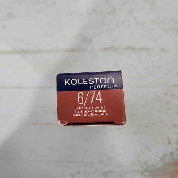 Wella Koleston Perfect 6/74 Dark Blonde/Brown Red Permanent Creme Hair Color 2oz - Picture 2 of 5